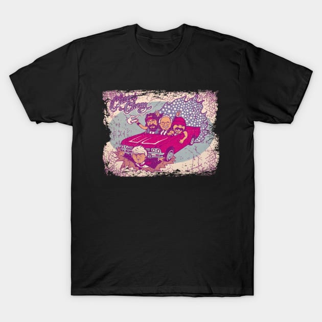 Cute Art Up In Smoke, Chong Comedy T-Shirt by Black Demon Bear